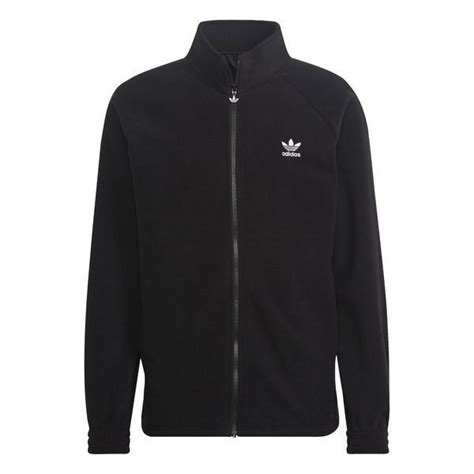 adidas schwarze fleecejacke